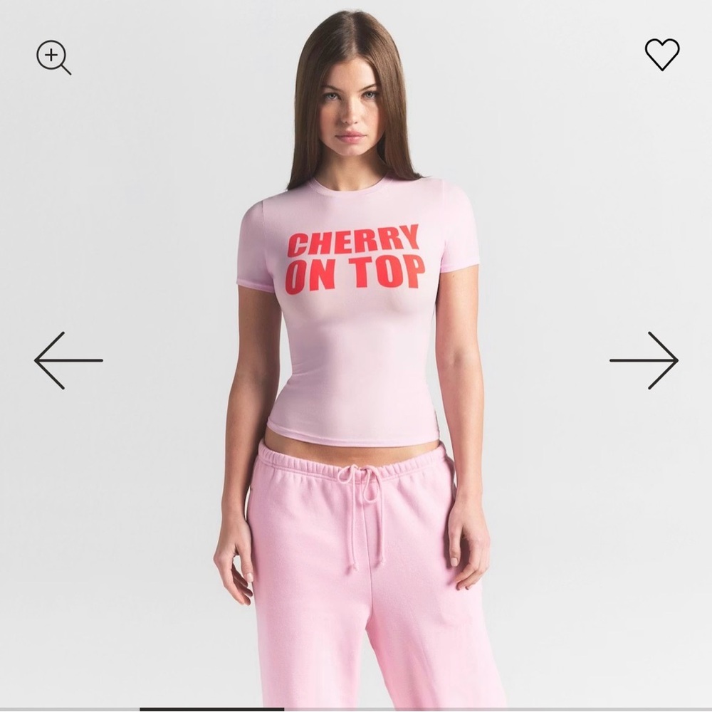 SKIMS Fits Everybody Cherry On Top T-shirt